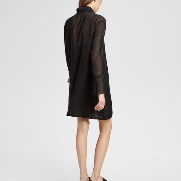 THEORY Metallic Silk Scarf Dress Size 10 BNWT - Picture 3 of 8